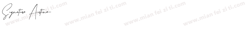 Signature Austine字体转换